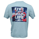 Tommy Bahama Flamingo Blues T-Shirt - Chambray Blue