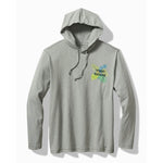 Tommy Bahama Who Can Toucan Lux Long Sleeve Hoodie T-Shirt - Ultimate Gray