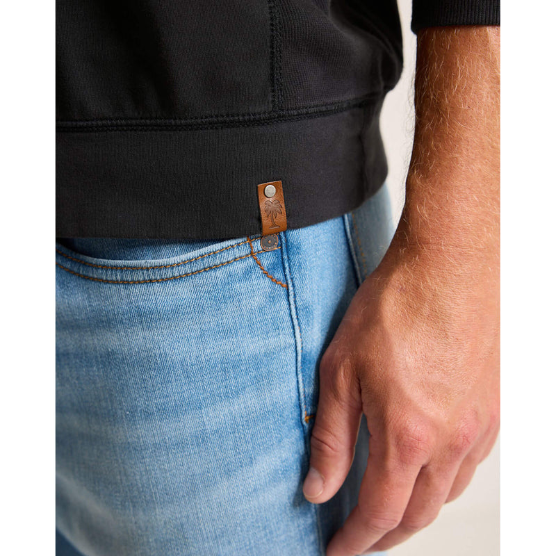 Tommy Bahama Men's Ben And Terry Half Zip Pullover Sweatshirt - Coal