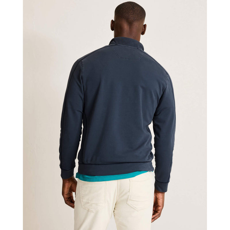 Tommy Bahama Men's Ben And Terry Half Zip Pullover Sweatshirt - Ocean Deep