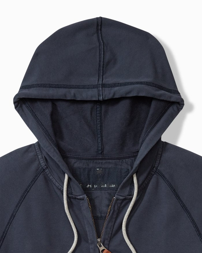 Tommy Bahama Men's Ben And Terry Full Zip Jacket - Ocean Deep