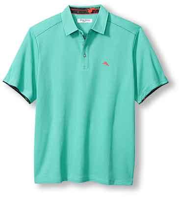 Tommy Bahama IslandZone Neon Shores Five O'Clock Polo Shirt - Blue Freeze