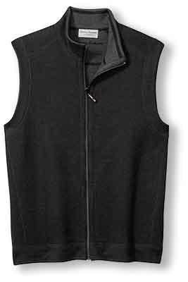 Tommy Bahama New Flip Coast Full Zip Vest - Black