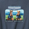 Tommy Bahama Rumming Back Wine Retriever T-Shirt - Navy Heather