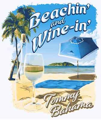 Tommy Bahama Beachin And Wine In T-Shirt - White