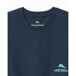 Tommy Bahama Big & Tall Talk Birdie To Me Pocket T-Shirt - Navy