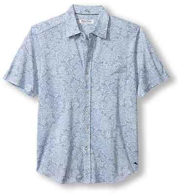 Tommy Bahama San Lucio Soiree Camp Shirt - Dockside Blue