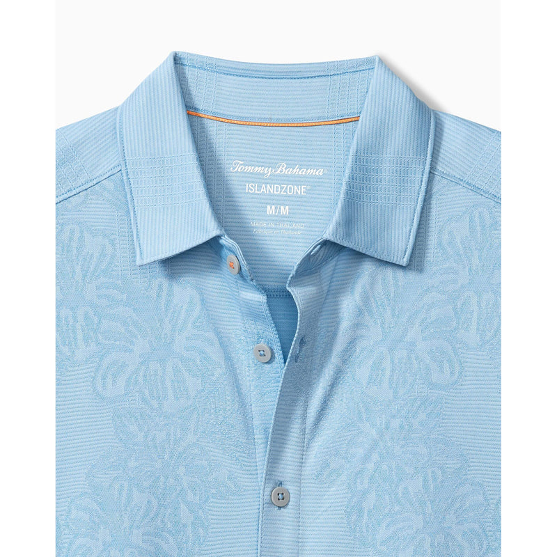 Tommy Bahama Palm Coast Cascade Vines Camp Shirt - Seabank Sky