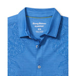 Tommy Bahama Men's IslandZone Palm Coast Cascade Vines Camp Shirt - Blue Surf