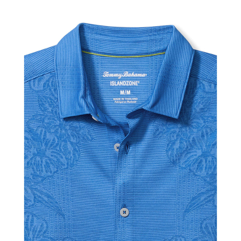 Tommy Bahama Men's IslandZone Palm Coast Cascade Vines Camp Shirt - Blue Surf
