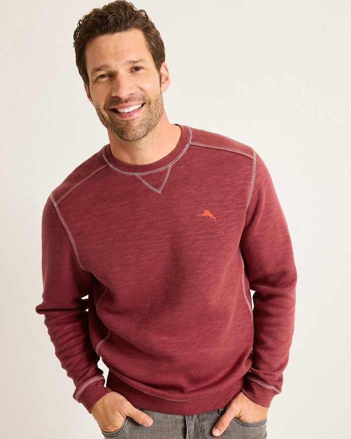 Tommy Bahama Trinidad Crew Sweater - Ruby Wine