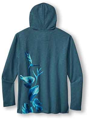 Tommy Bahama Moonlight Paradise Lux Hoodie T-Shirt - Kingfish