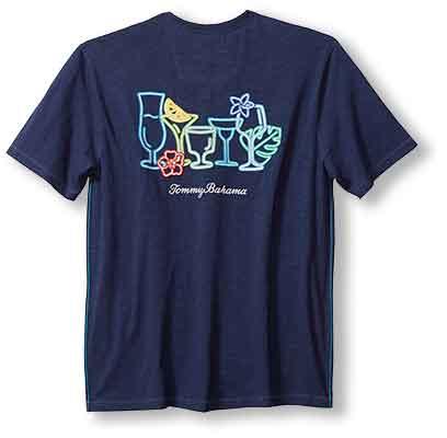 Tommy Bahama Electric Buzz Lux T-Shirt - Island Navy