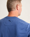 Tommy Bahama Men's IslandZone Bay Stripe V-Neck T-Shirt - Bering Blue