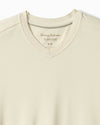 Tommy Bahama Men's IslandZone Bay Stripe V-Neck T-Shirt - Vanilla Ice
