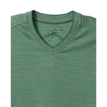 Tommy Bahama Men's IslandZone Bay Stripe V-Neck T-Shirt - Spruce Frost