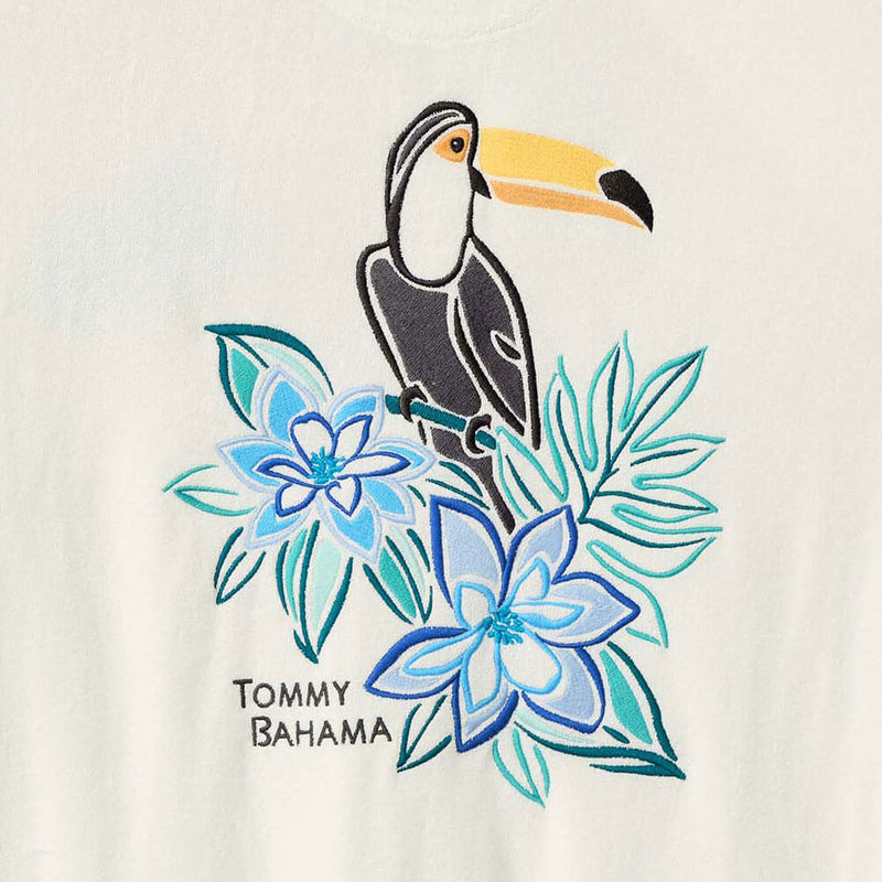 Tommy Bahama Men's Poolside Toucan Terry Camp Shirt - Continental