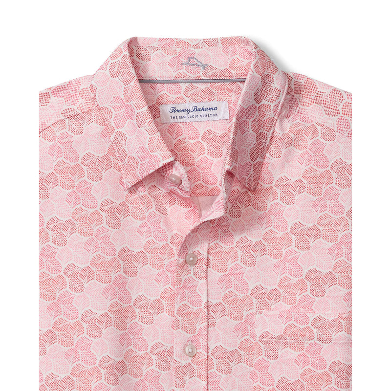 Tommy Bahama Men's IslandZone San Lucio Tri Leaf Geo Camp Shirt - Hula