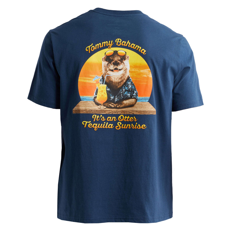 Tommy Bahama Men's Otter Tequila Sunrise T-Shirt - Navy