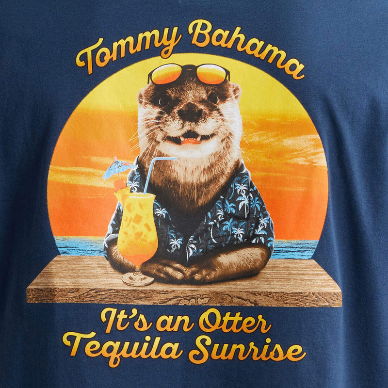 Tommy Bahama Men's Otter Tequila Sunrise T-Shirt - Navy