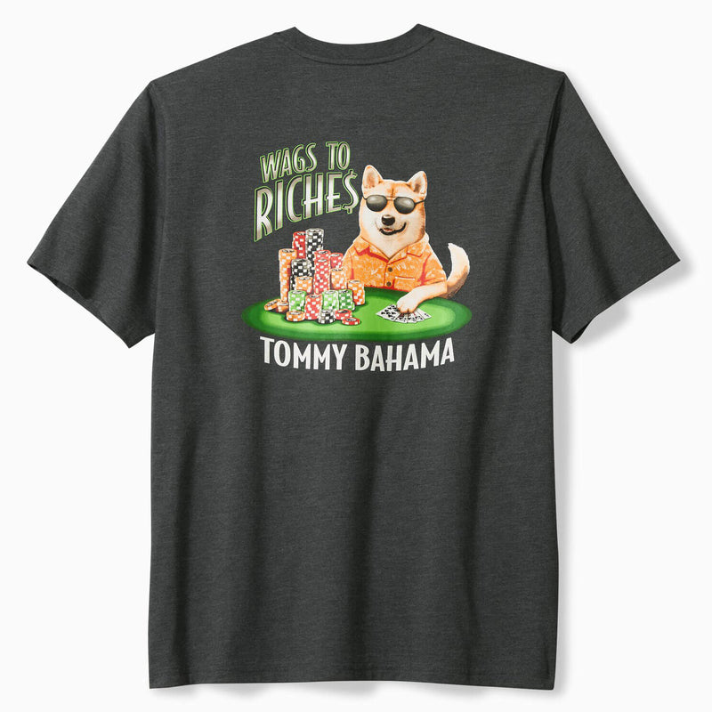 Tommy Bahama Men's Wags To Riches Pocket T-Shirt - Coal Heather