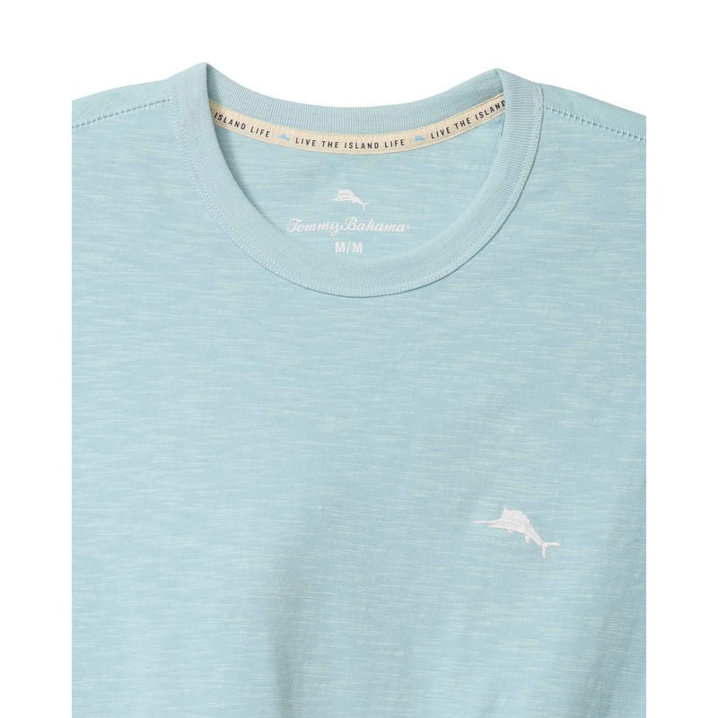 Tommy Bahama Men's Red White And Bloom Lux Long Sleeve T-Shirt - Blue Whisper