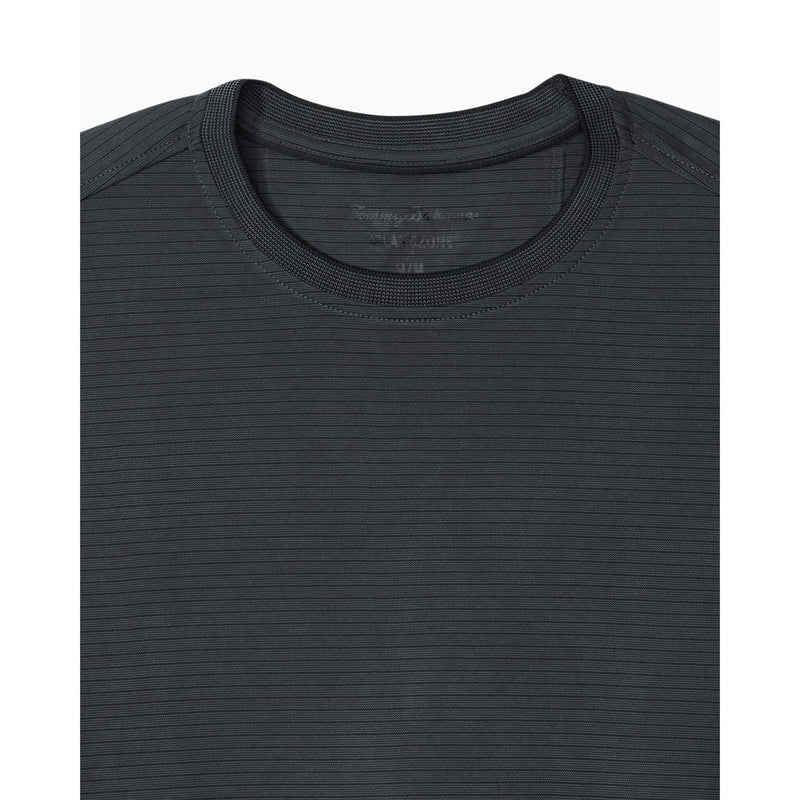 Tommy Bahama Men's Bay Stripe Long Sleeve T-Shirt - Coal