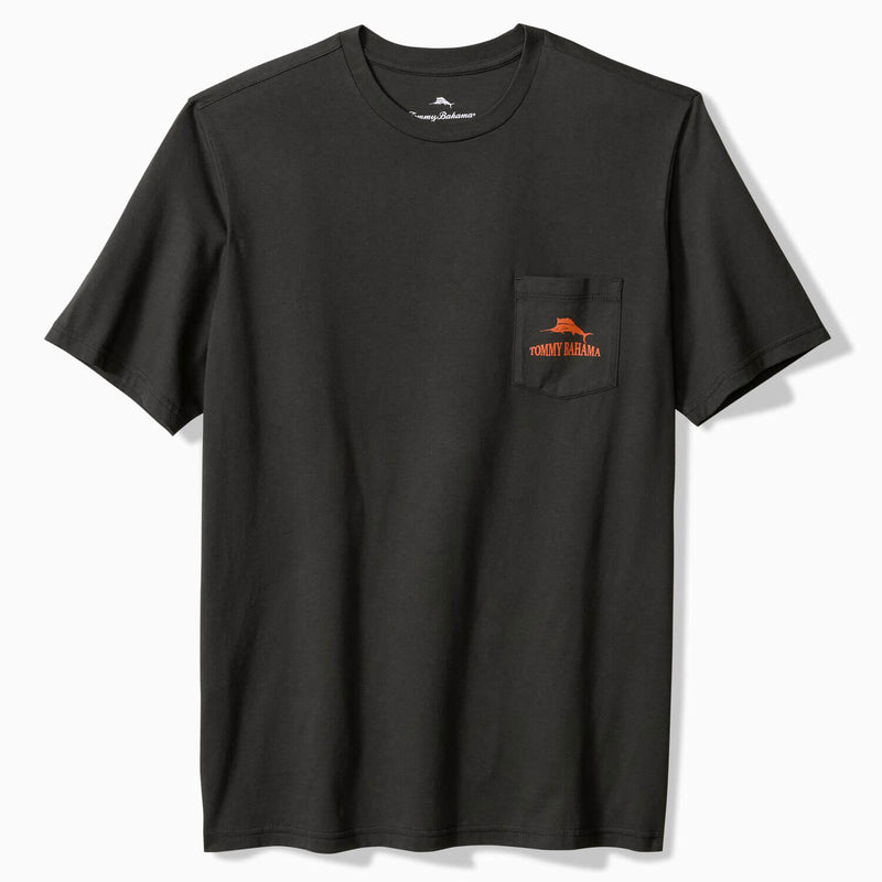 Tommy Bahama Men's Smoked Brisket Pocket T-Shirt - Coal