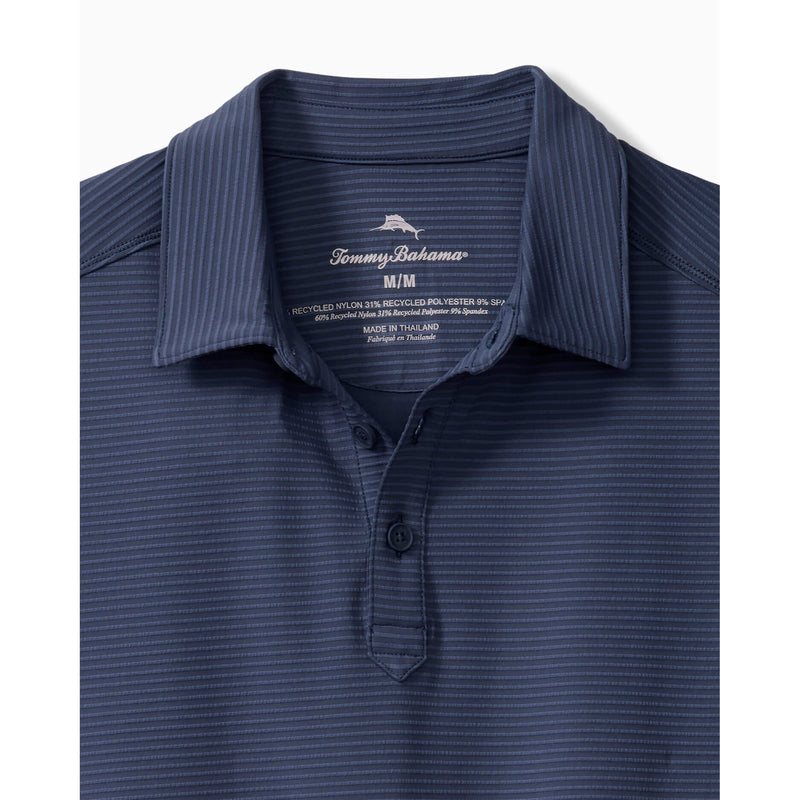 Tommy Bahama Men's IslandZone Costa Wave Polo Shirt - Carbon Navy