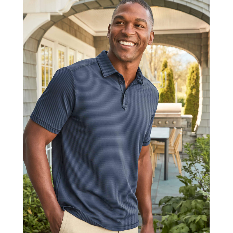 Tommy Bahama Men's IslandZone Costa Wave Polo Shirt - Carbon Navy
