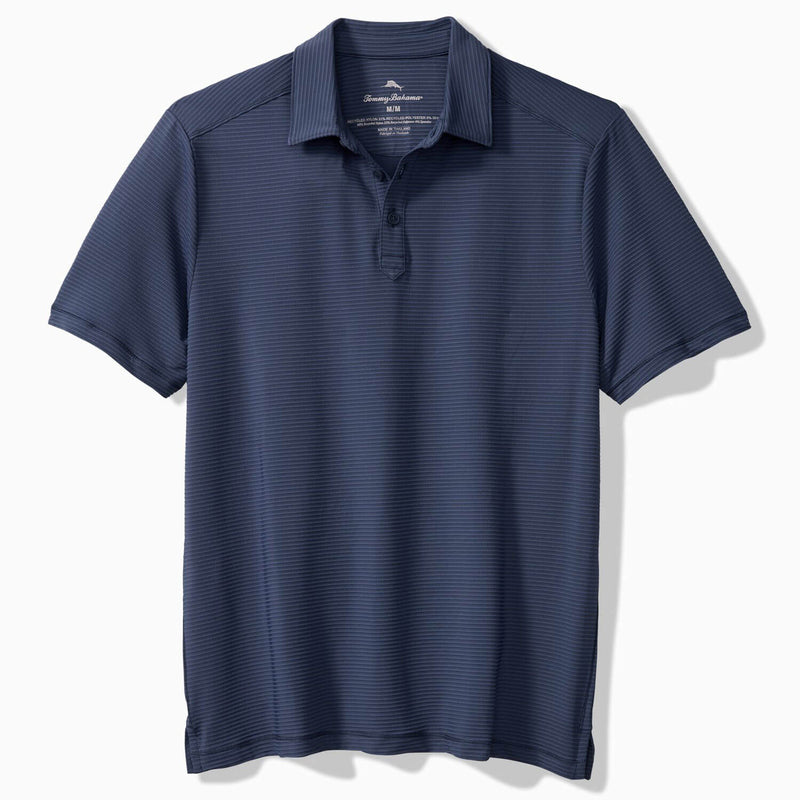 Tommy Bahama Men's IslandZone Costa Wave Polo Shirt - Carbon Navy
