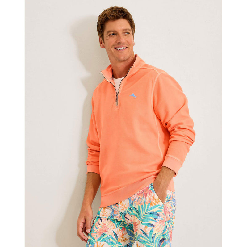 Tommy Bahama Men's Montego Bay Half Zip Pullover Sweater in Bright