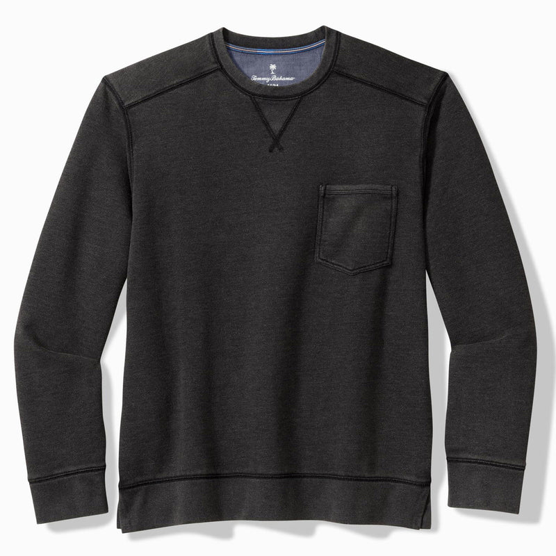 Tommy Bahama Men's Cascade Fade Crew Sweater - Black
