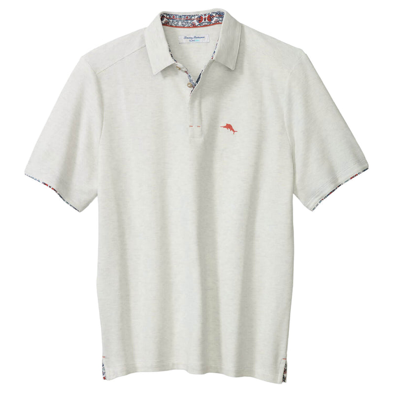 Tommy Bahama Men's Santa Rosa Gardens Five O'Clock Polo Shirt - Continental Heather
