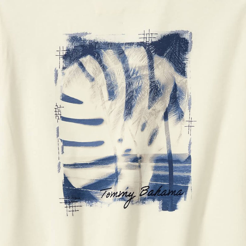 Tommy Bahama Men's Monstera Blues Lux T-Shirt - Vanilla Ice