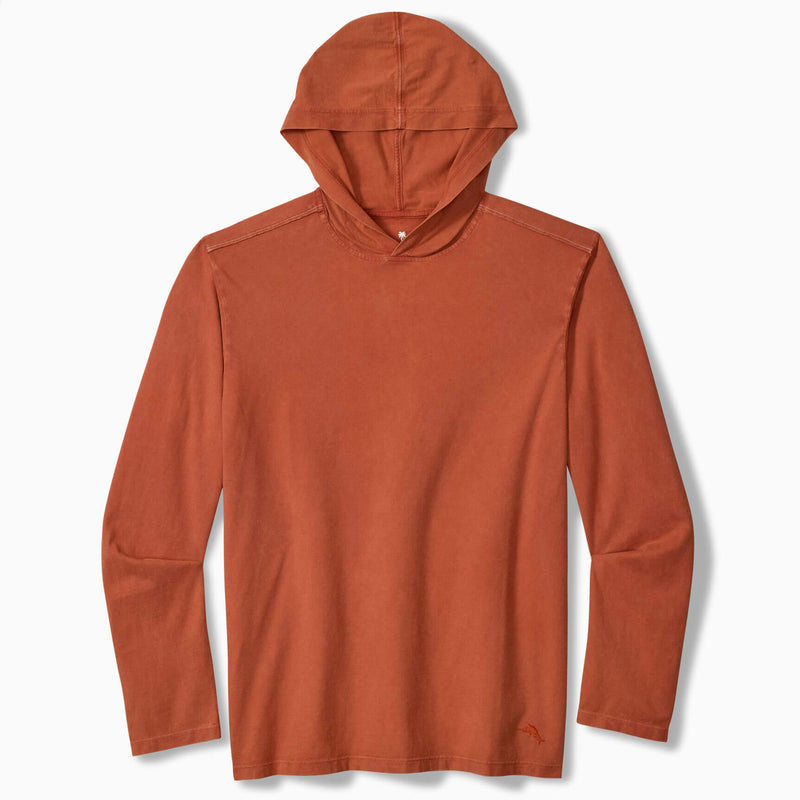 Tommy Bahama Men's Kauai Keys Hoodie Long Sleeve T-Shirt - Cinnamon Stick