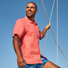 Tommy Bahama Sea Glass Linen Short Sleeve Camp Shirt - Dubarry Coral