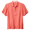 Tommy Bahama Sea Glass Linen Short Sleeve Camp Shirt - Dubarry Coral