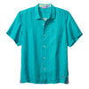 Tommy Bahama Sea Glass Linen Short Sleeve Camp Shirt - Riviera Azure