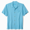 Tommy Bahama Men's Big & Tall Coastal Breeze Check Camp Shirt - Air Blue