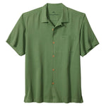 Tommy Bahama Men's IslandZone Coastal Breeze Check Camp Shirt - Elm Green
