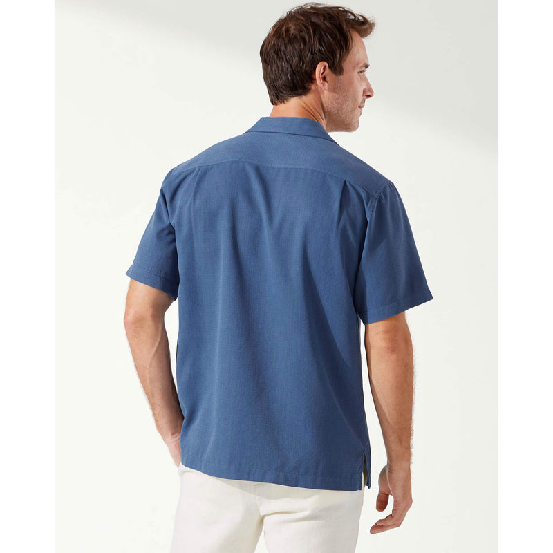 Tommy Bahama Coastal Breeze Check Camp Shirt - Dockside Blue*