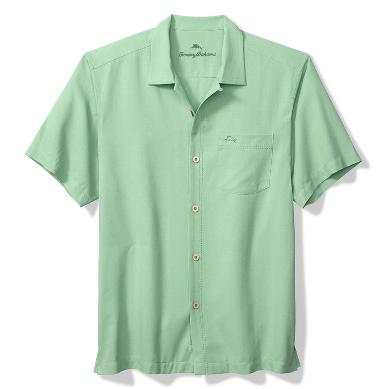 Tommy Bahama Men's IslandZone Coastal Breeze Check Camp Shirt - Zephyr Green