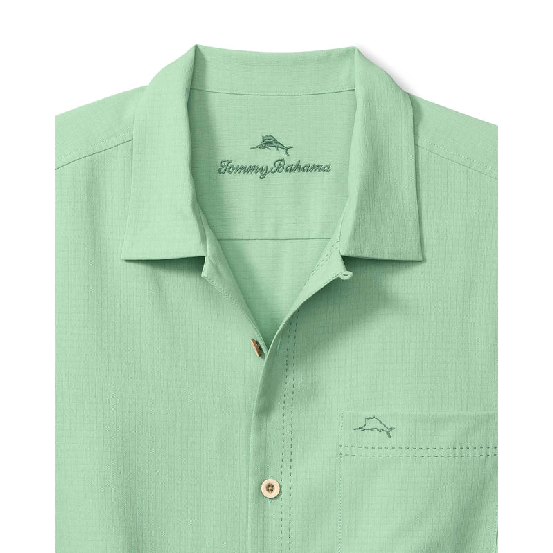 Tommy Bahama Men's IslandZone Coastal Breeze Check Camp Shirt - Zephyr Green