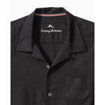 Tommy Bahama Big & Tall Tropic Isles Camp Shirt - Black