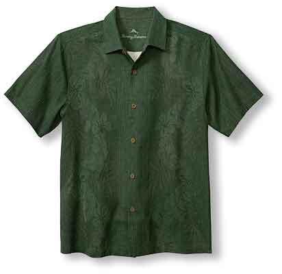 Tommy Bahama Bali Border Camp Shirt - Emerald