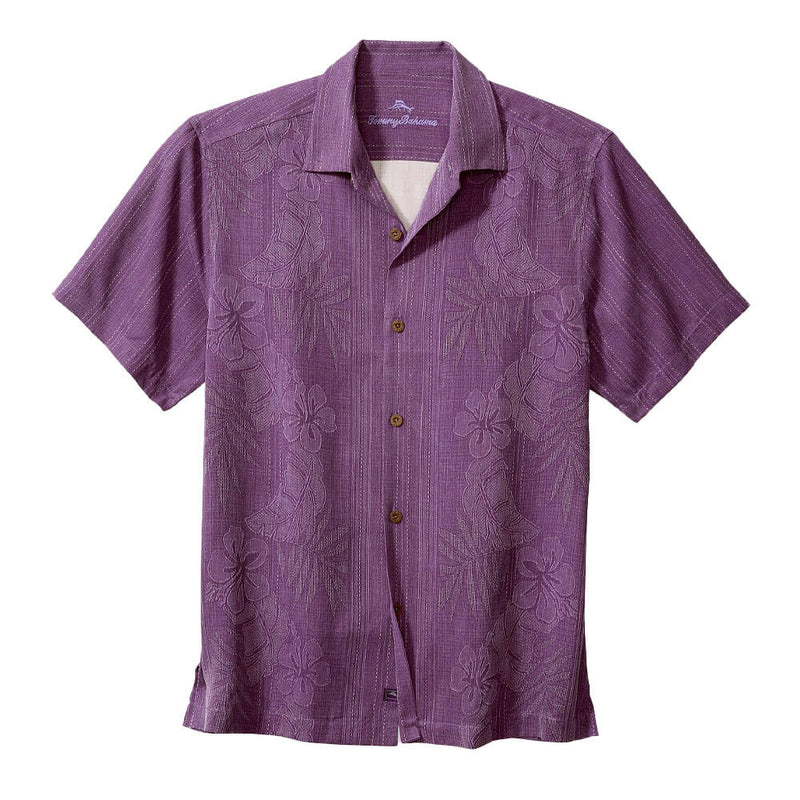 Tommy Bahama Bali Border Camp Shirt - Violet Dusk