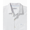 Tommy Bahama Sarasota Strtch Ventura Stripe Sport Shirt - White