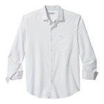 Tommy Bahama Sarasota Strtch Ventura Stripe Sport Shirt - White