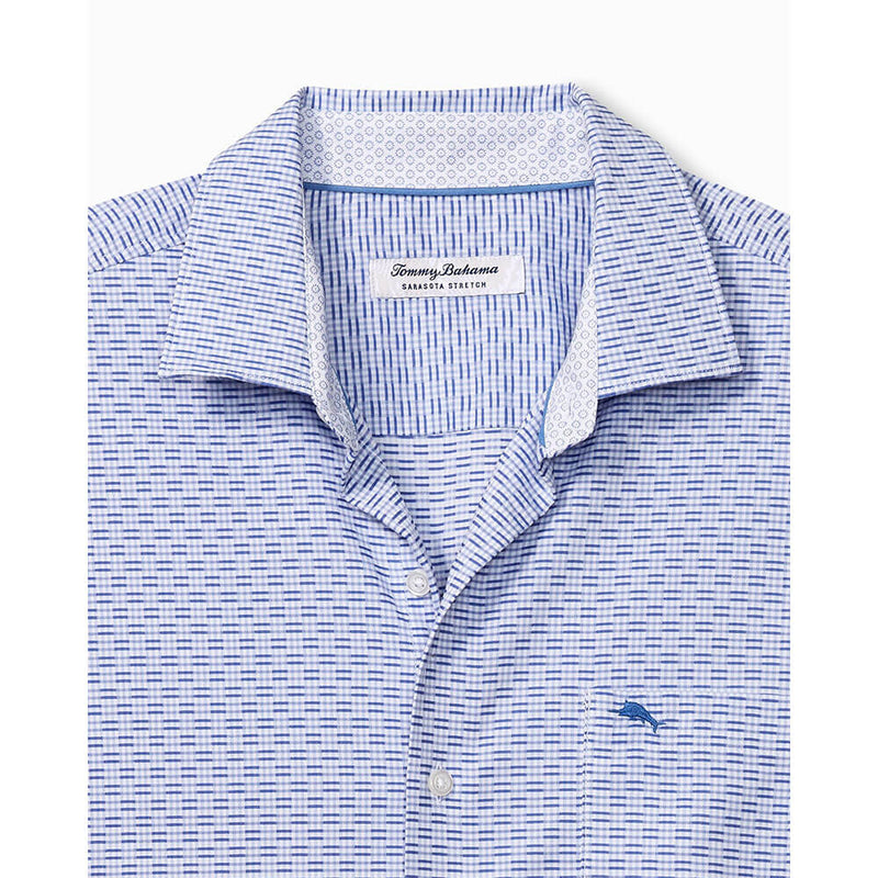 Tommy Bahama Sarasota Stretch Ventura Stripe Sport Shirt - Blues